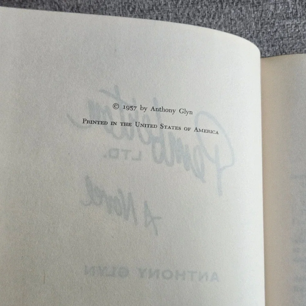 The Dial Press Pemberton Ltd Anthony Glyn 1957 Hardcover First Edition Book